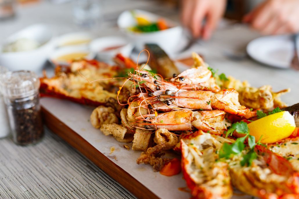 Food and beverage photography for a resort restaurant