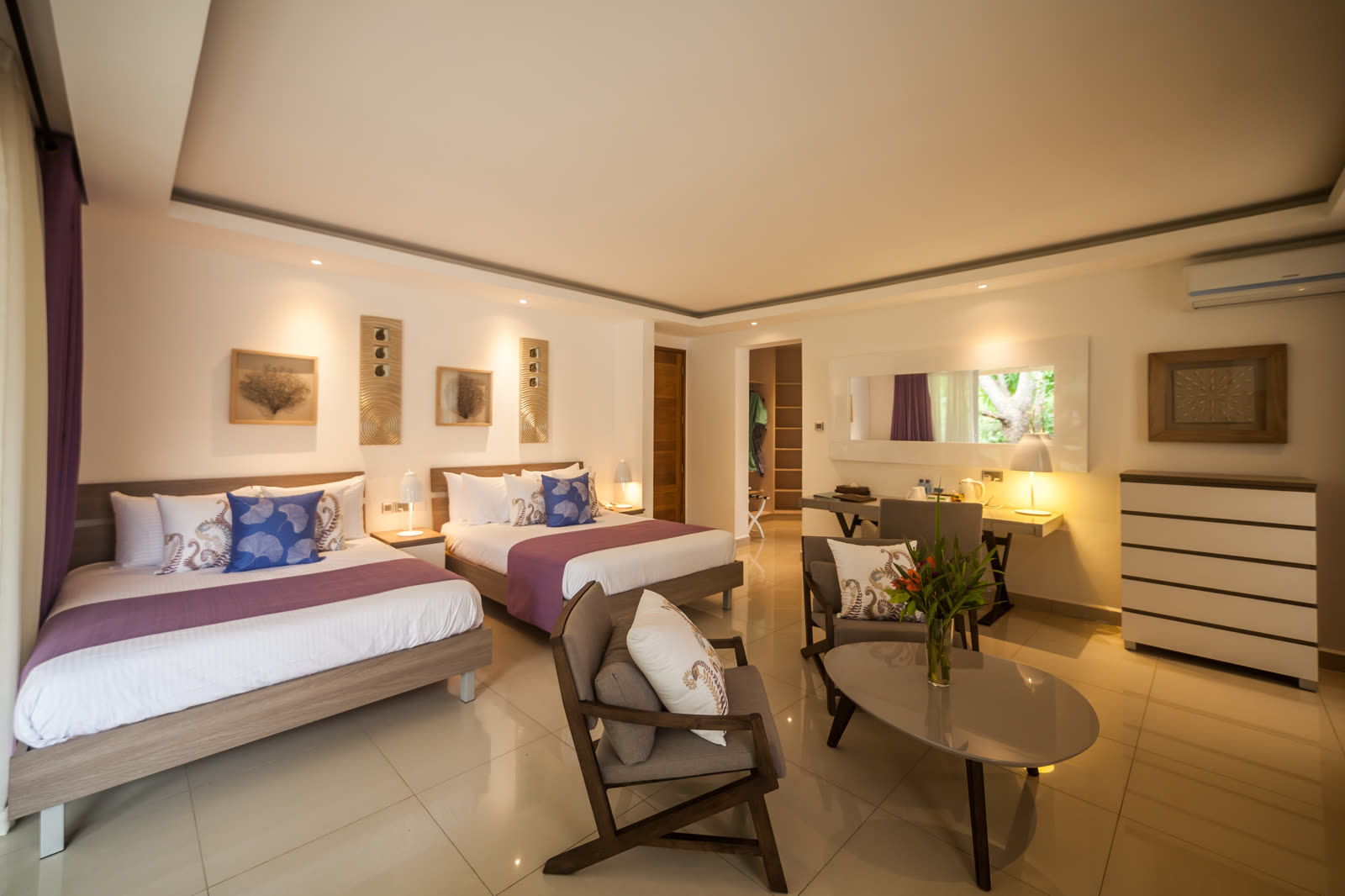 Pool villa interiors